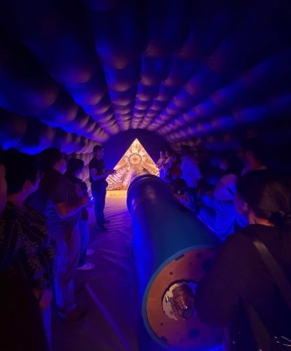 Recorrido por la recreación del túnel del LHC