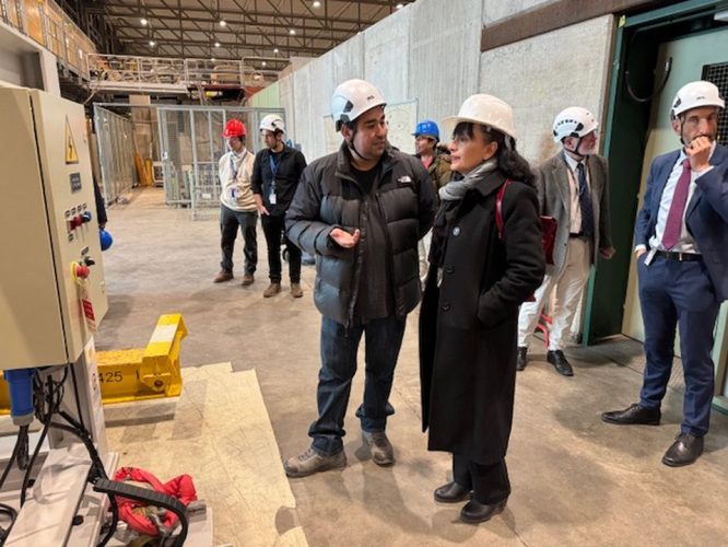 Delegación SAPHIR durante la visita a los experimentos del CERN.